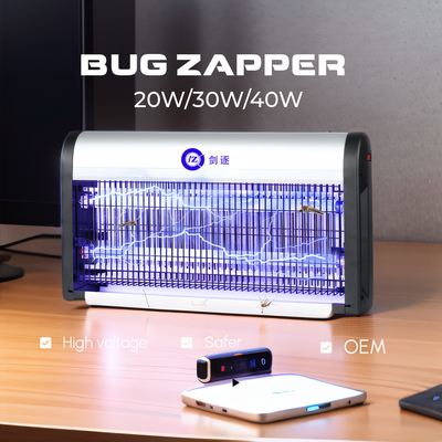 JZ 20W 30W 40W UV Light Aluminum Alloy Anti Mosquito Lamp Flies Moths Catcher Flying Insect Killer Machine for Indoor Using supplier