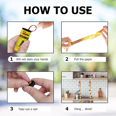 JZ Pest Control Eco Friendly Uv Fly Killer Paper Safe Adhesive Insect Pest Control Fly Traps supplier