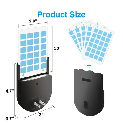 JZ Indoor Electric Fly Catcher Glue Trap with Night Light UV Attract Mosquito Sticky Trap Plug in Flying Insect Trap supplier