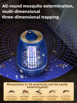 USB Rechargeable Bug Zapper Lamp With High Voltage 2700V Newest Design Cleaning Brush And Li Battery supplier