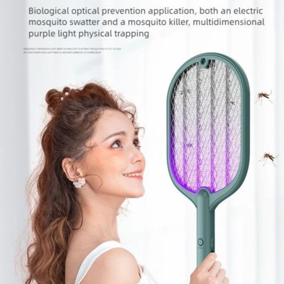 JZ High Voltage Rechargeable Suspension Mosquito Lamp + USB Type Bug Zapper 2 In 1 Electric Mosquito Swatter supplier