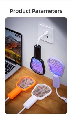 JZ 3 in 1 USB Type Portable Mosquito Lamp with Night Light and High Voltage Swatter Safe Wet Bug Zapper Solid State supplier
