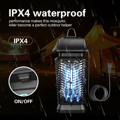 JZ 3000V Waterproof IPX4 Effective Bug Zapper Fruit Flies Bugs Anti Mosquito Killing Lamp for Outdoor Use supplier