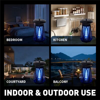 JZ UV Light Indoor Outdoor Hight Power IPX4 Bug Zapper Insect Trap Pest Control Mosquito Killing Lamp for Camping supplier