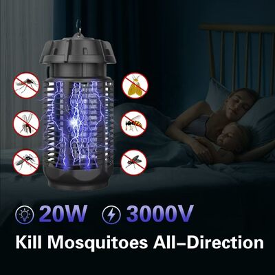 JZ 20W 3000V UV Light Child Safe Easy Clean Waterproof IPX4 Fireproof ABS Casing Fly Catcher Anti Mosquito Lamp supplier