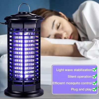 JZ Black Indoor Electric UV Light Insect Trap Bug Zapper Mosquito Killing Lamp Fly Moth Catcher supplier