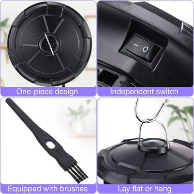 JZ Black Indoor Electric UV Light Insect Trap Bug Zapper Mosquito Killing Lamp Fly Moth Catcher supplier