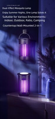 3-in-1 3000V Rechargeable Indoor Eco-Friendly Folding Suspensible 360-degree Al-round Mosquito Control Light Mosquito Killer supplier