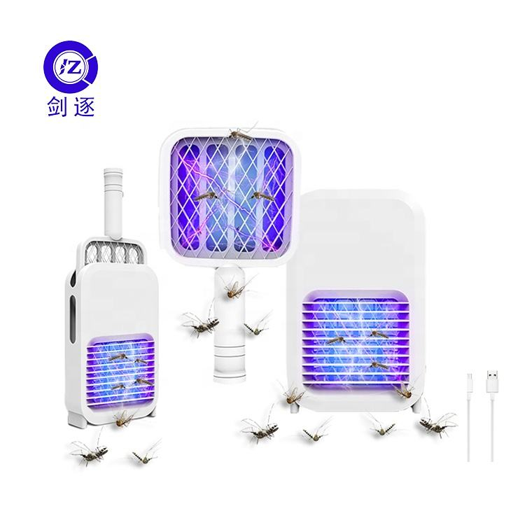JZ Rechargeable Household Portable Flies Mosquitoes Killing Pest Insect Control Fly Catcher Anti Mosquito Fly Swatter supplier