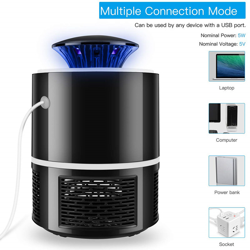 hot sales design USB professional pest control mosquito killer lamp plastic electric fly killer with wave light supplier